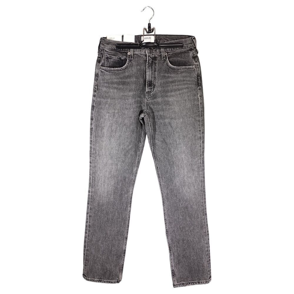 Agolde Jeans Womens 27 Merrel Mid Rise Straight Gamble Grey Organic Cotton